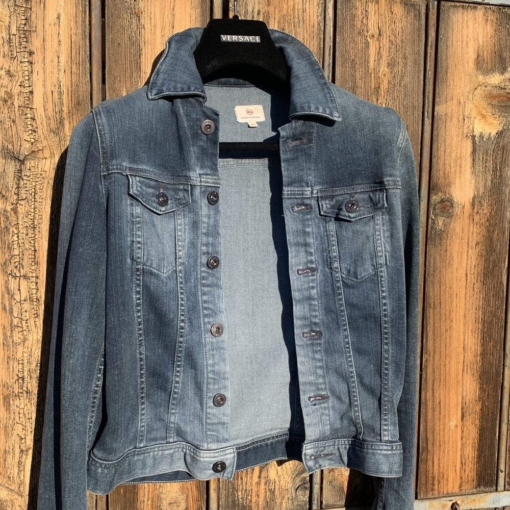 AG Stretch Denim Blue Jean Jacket - Picture 10 of 10